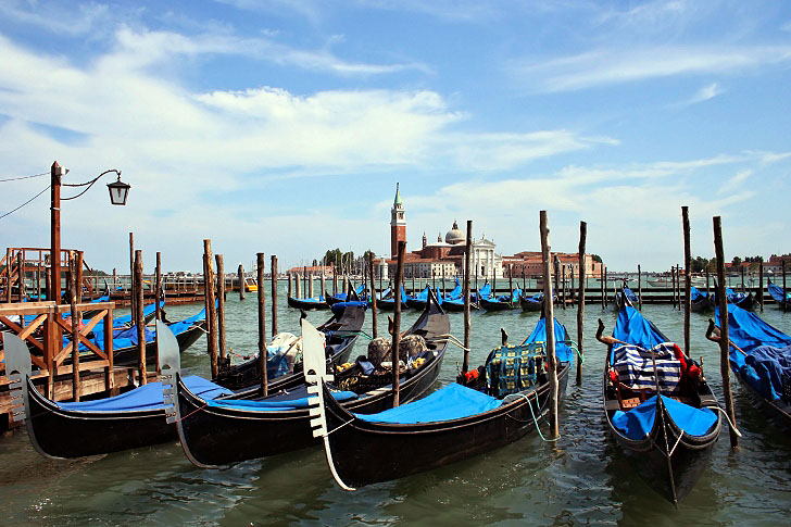 Gondolas In Venice