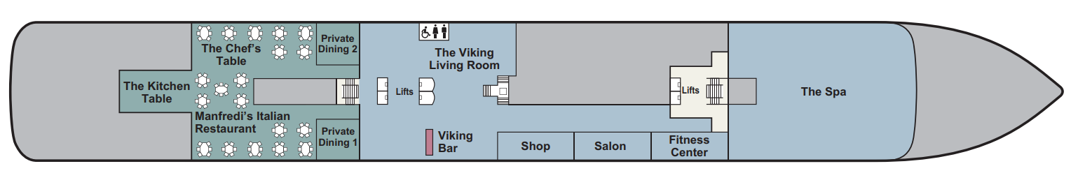 Viking Saturn-deckplan-Deck 1